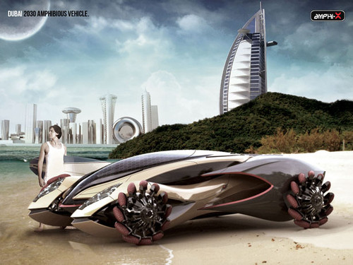 Amphi-X, future amphibious vehicle, Dubai 2030