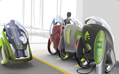 E-GO2, futuristic electric vehicle