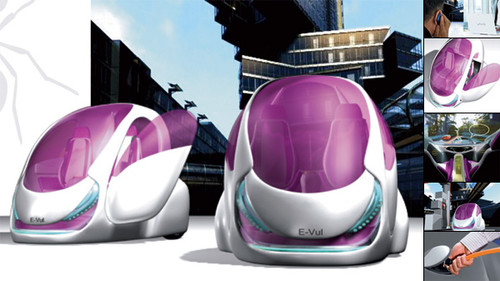 E-Vul, futuristic Car, vehicle 2030