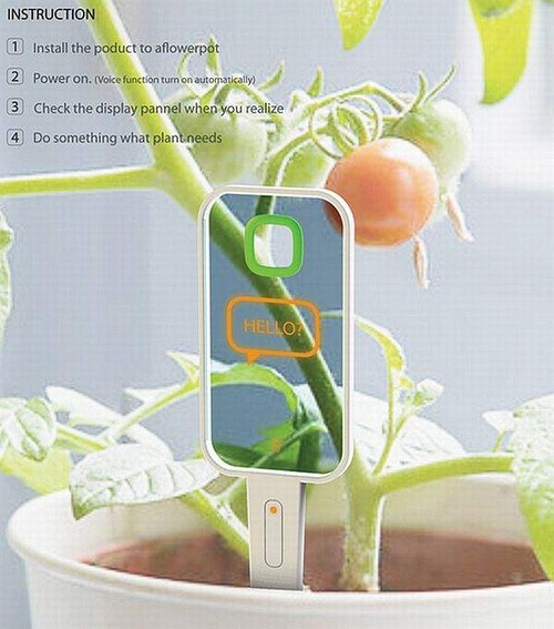 Plant Monitor, futuristic device, Hyun Seok Kang