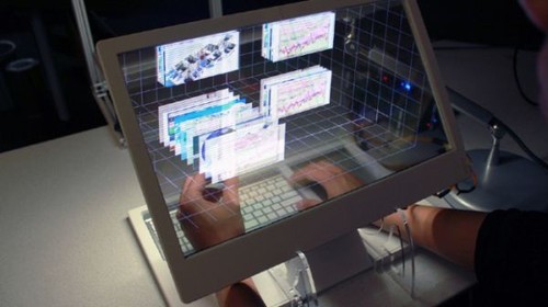 Future technology, Tansparent Screen, Microsoft
