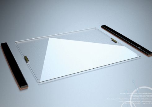 Transparent Tablet, future gadget, Thomas Laenner