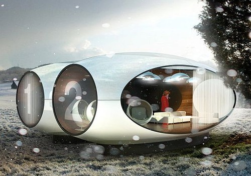 Xpod, temporary housing, Futuristic architecture