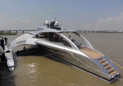 Adasta, concept yacht, futuristc Trimaran