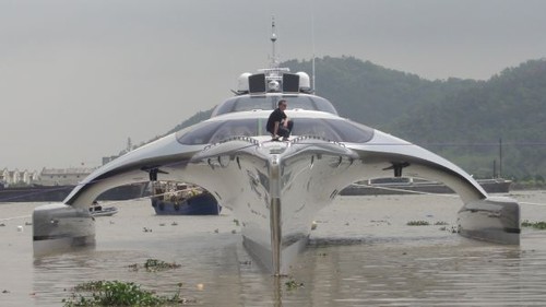 Adasta, luxury yacht, amazing Trimaran