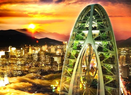 Biotic Arch, Green Self Sufficient Skyscraper, future building