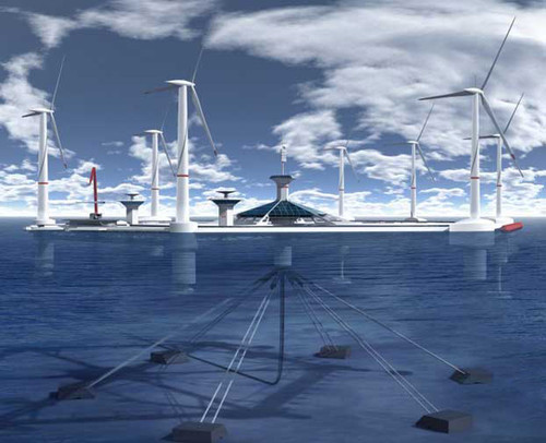 Floating Wind Farm, alternative energy