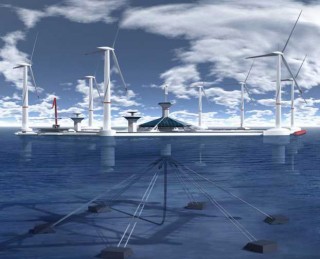 Floating Wind Farm, green energy