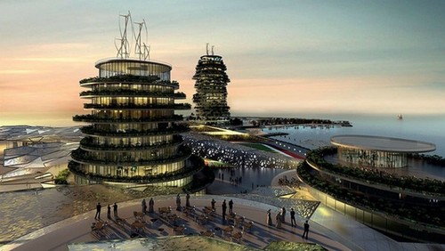 Football Theme Park, Real Madrid, futuristic architecture, UAE