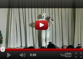 Future Robot Playing The Violin