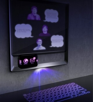LG Finestra, display, smartphone, futuristic computer
