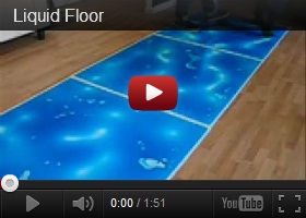 Liquid Floor, futuristic interior