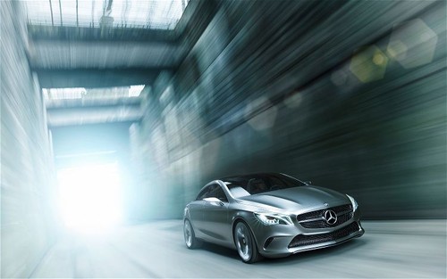 futuristic car, Mercedes CLS-Class