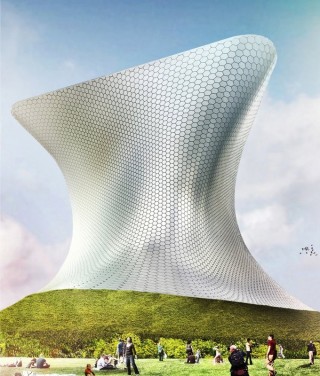 Museo Soumaya, Mexico, futuristic architecture