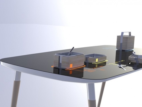 Office Lunchbox, futuristic table