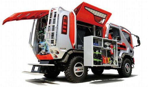 Remote Fire Fighting vehicle
