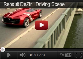 Renault DeZir. futuristic car