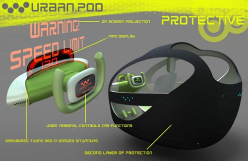 Urban Pod, futuristic Compact vehicle