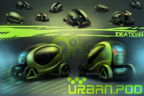 Urban Pod, futuristic urban transportation