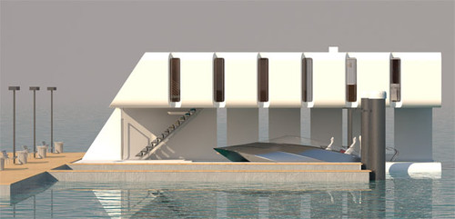 VIP Floating Home Concept, Yacht Dock, Hyun Seok Kim