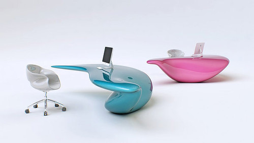 Volna Table, futuristic Office Furniture