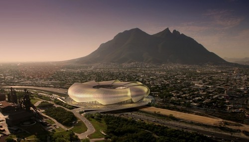 future architecture, Monterrey International Stadium, Mexico, hok sport