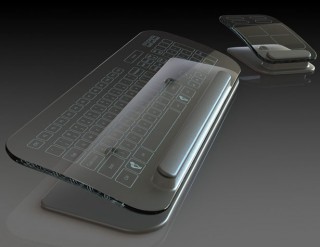futuristic gadgets, Multi-Touch Transparent device, futuristic Keyboard, furusitic Mouse