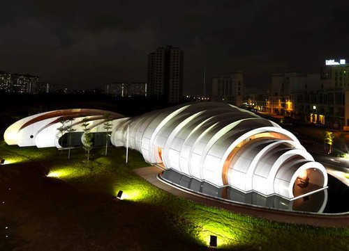 futuristic building, Pod Pavilion, Kuala Lumpur, Malaysia