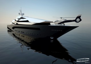 futuristic Superyacht Iwana