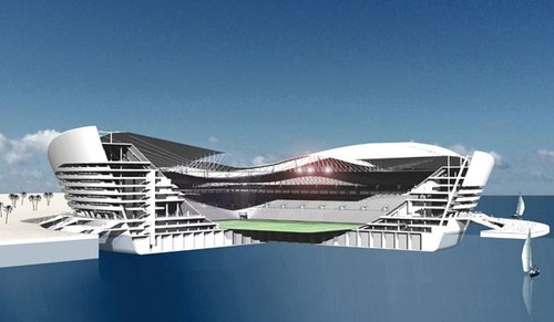 Floating Stadium, Qatar, future architecture