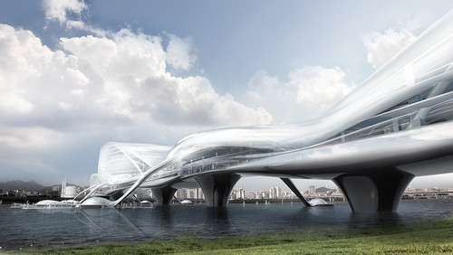 future Bridge, futuristic architecture, seoul, korea