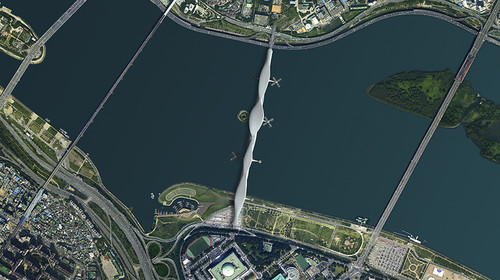 futuristic Bridge, future seoul, korea