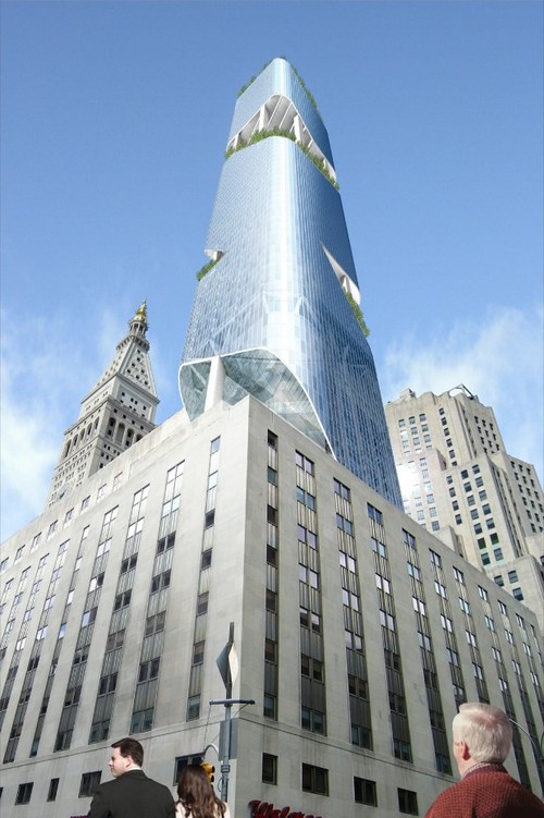 New York Tower, future skyscraper, futuristic structure, Daniel Libeskind