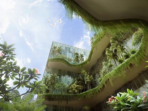 Parkroyal, future building, vertical gardens, green architecture