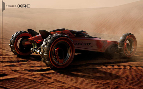 XRC Peugeot, future tranposrt, dune buggy