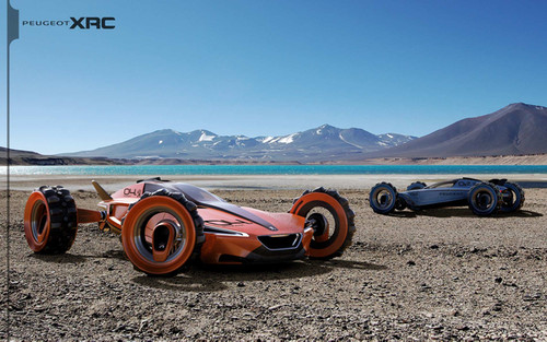 XRC Peugeot, future car, dune buggy