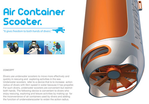Air Container Scooter,deep-sea diver,underwater ride