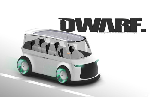 Compact Minibus Concept, futuristic vehicle, dakoda reid