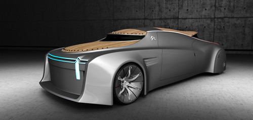 Citroen concept car, Changwoo Shim, futuristic vehicle