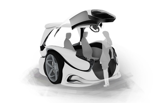 futuristic concept vehicle