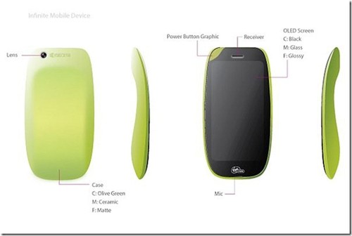 green mobile device