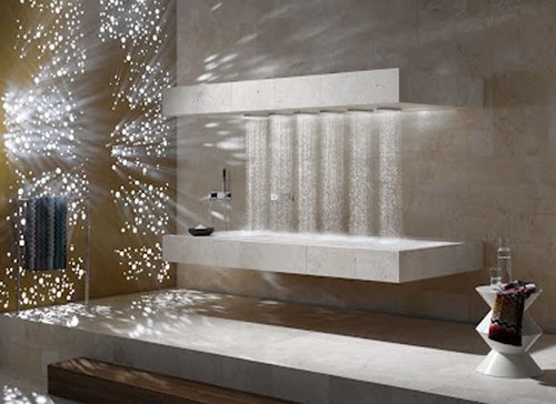 horizontal shower