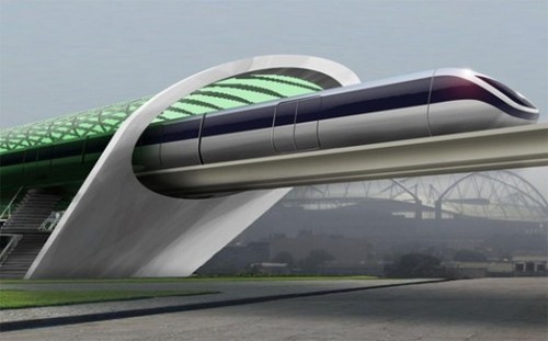 hyperloop concept, aeromovel