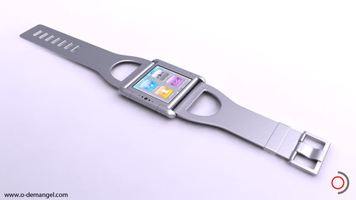 iphone, nano watch, futuristic gadget, olivier demange