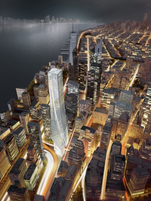 Edgar Street Towers, Lower Manhattan, IwamotoScott, futuristic architecture, American architecture