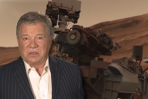 William Shatner narrates NASA Mars landing, video