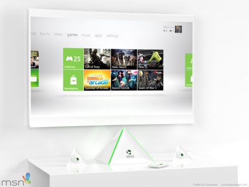 Xbox 720 concept, Federico Ciccarese, sci-fi, iPhone bracelet, futuristic gadget, futuristic devices