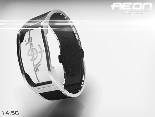 aeon transparent lcd watch, samuel jerichow, futuristic watch, gadget, Tokyoflash, Aeon design, futuristic gadget