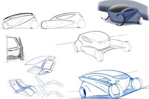 bmw concept, futuristic car