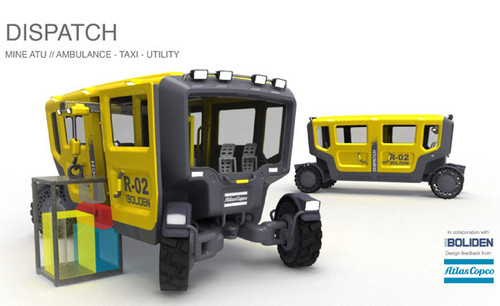 dispatch utility vehicle, william van beek, futuristic vehicle, future transport